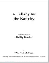 A Lullaby for the Nativity SAA choral sheet music cover